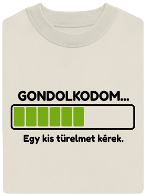 Gondolkodom unisex crewneck Off White