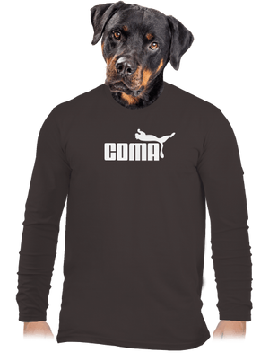 Coma férfi hosszú ujjú póló Bear Brown