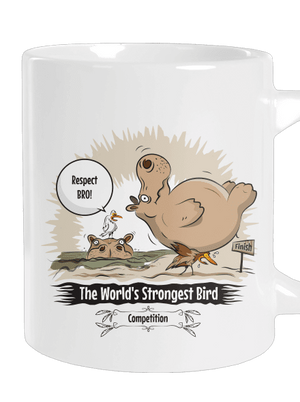 Strongest bird nagy bögre White