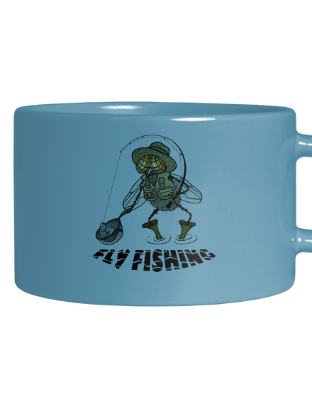 Fly fishing macaron bögre Blue Macaron