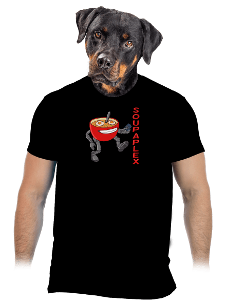Soupaplex férfi póló Black