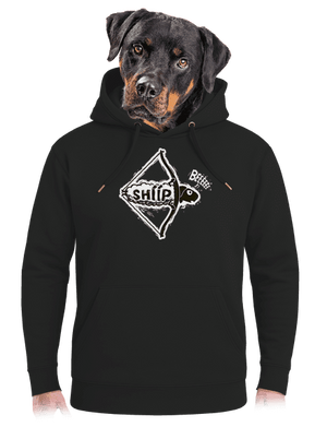  unisex prémium pulóver Dark Black