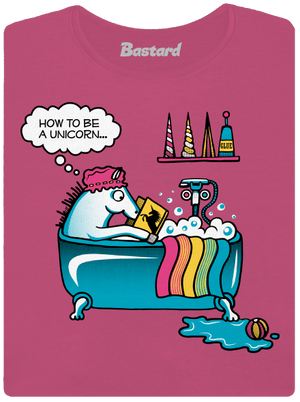 Mi kell az egyszarvúvá váláshoz prémium női póló Magenta