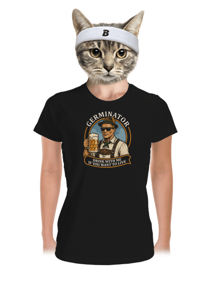 Germinator női sportpóló Black