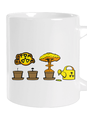 Atom bloom nagy bögre White