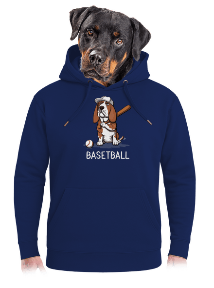 Basetball unisex prémium pulóver Navy