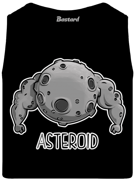 Asteroid férfi trikó Black