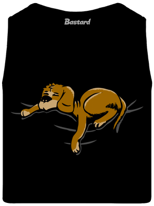 Alvó kutya férfi trikó Black