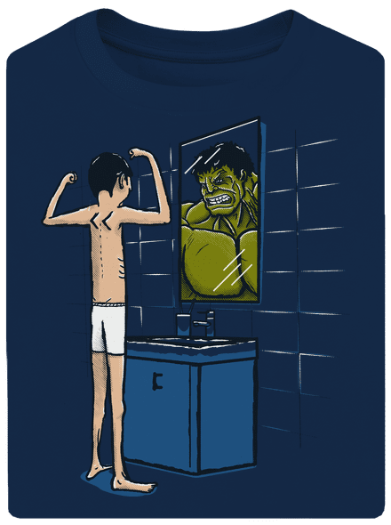 Hulk unisex túlméretezett póló Midnight Blue