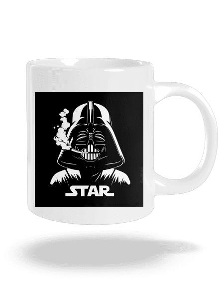 Darth Star nagy bögre White