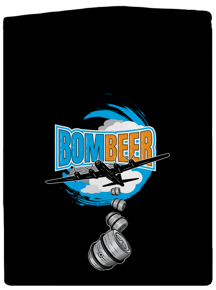 BomBeer cipzáras férfi pulóver Black