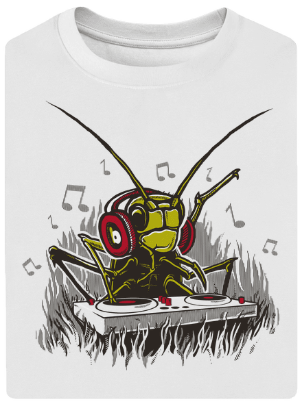 DJ tücsök unisex túlméretezett póló White