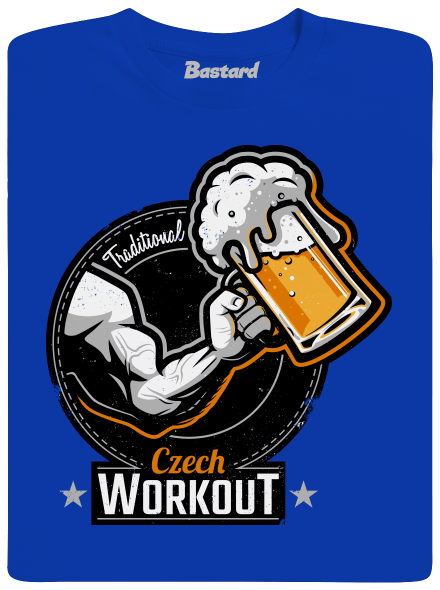 Czech workout férfi hosszú ujjú póló Royal Blue