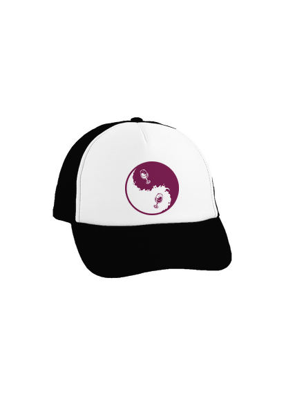 Yin Yang bor teherautós sapka Black cap