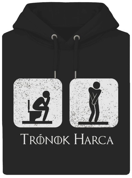 Trónok Harca unisex prémium pulóver Dark Black