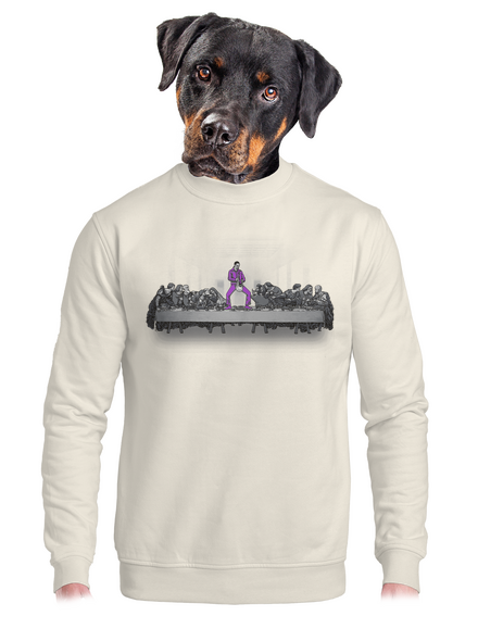 Jézus és Lebowski unisex crewneck Off White