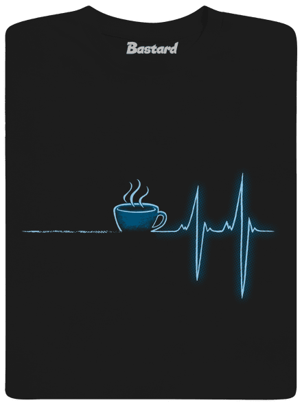 Coffee help gyerek póló Black