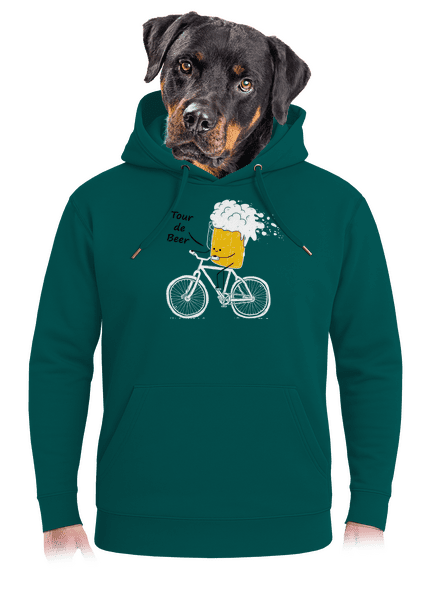 Tour de beer unisex prémium pulóver Emerald Green