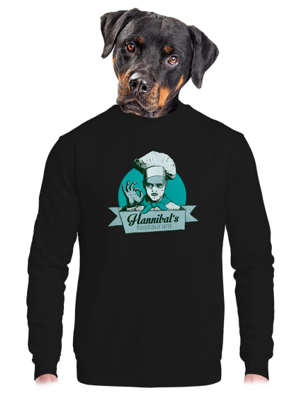 Hannibálnál unisex crewneck Black