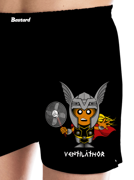 Ventiláthor férfi alsó nadrág Black