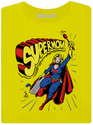 Supermom prémium női póló Lemon