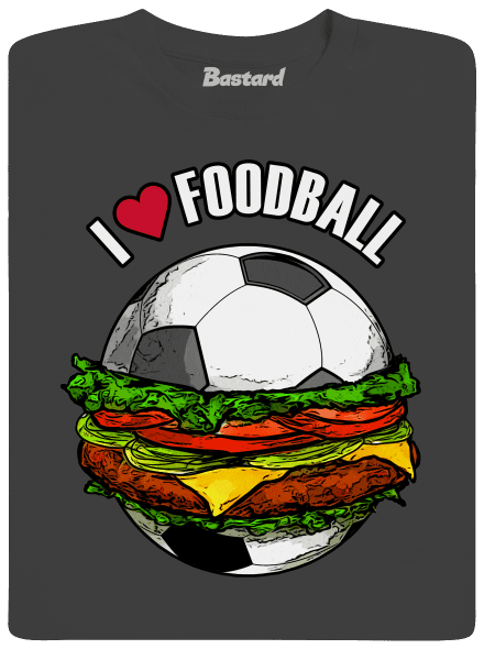 Foodball férfi hosszú ujjú póló Dark Grey