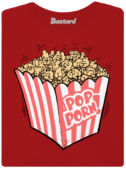 Popporn női póló Red Mal