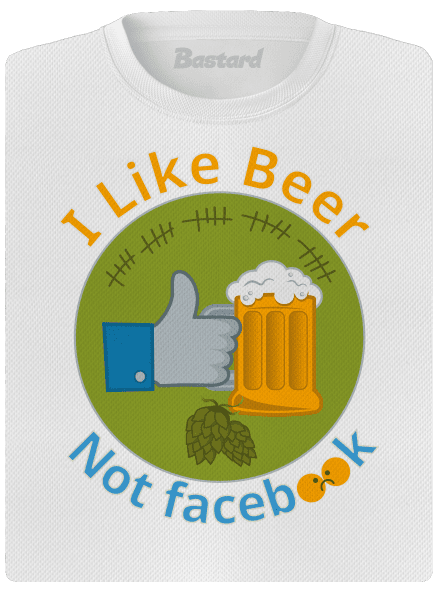 I like beer női sportpóló White