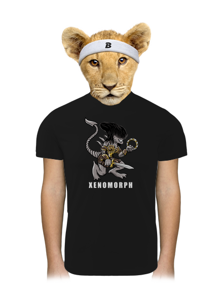 Xenomorph gyerek sport póló Black