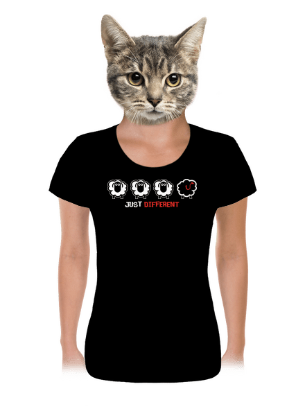 Fekete bárány női póló Black