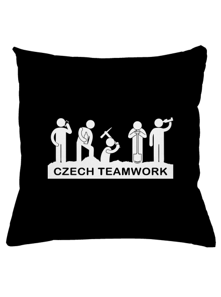 Czech Teamwork párna Black