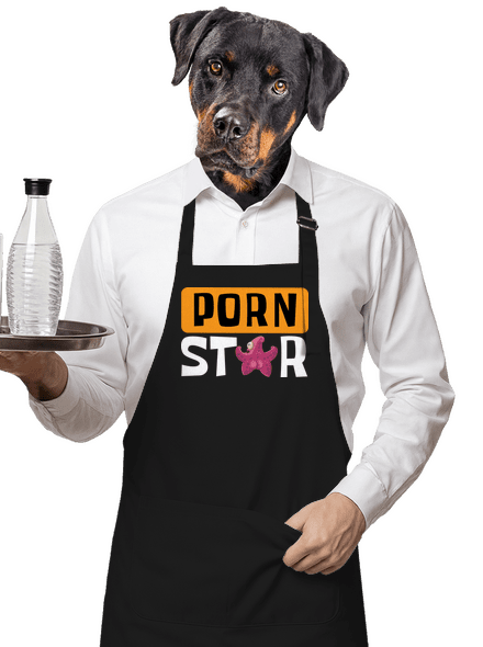 Porn star kötény Black