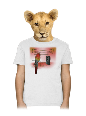 Repeat battle gyerek póló White