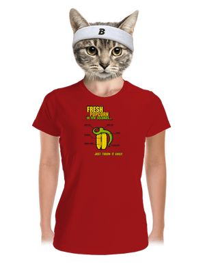 Popcorn grenade női sportpóló Red Mal