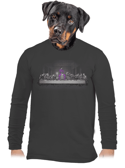 Jézus és Lebowski férfi hosszú ujjú póló Dark Grey