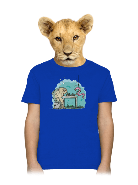 A halat nem lehet kifogni gyerek póló Royal Blue