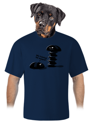 Felhúzva unisex túlméretezett póló Midnight Blue