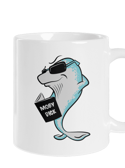 Moby Dick hagyományos bögre White