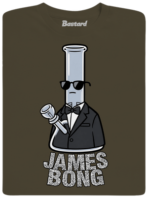 James Bong férfi hosszú ujjú póló Urban Khaki