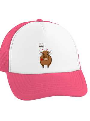 Tehén és bika teherautós sapka Fluorescent Pink cap