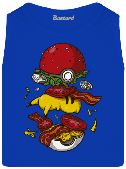 Pokémon burger férfi trikó Royal Blue