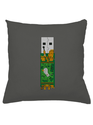 USB city párna Gray Pol