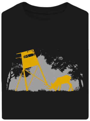 Erdei harmónia unisex túlméretezett póló Black