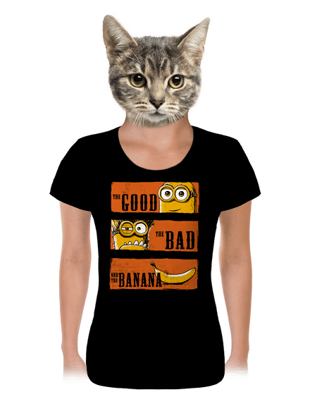 A Jó, a Rossz és a Banán női póló Black