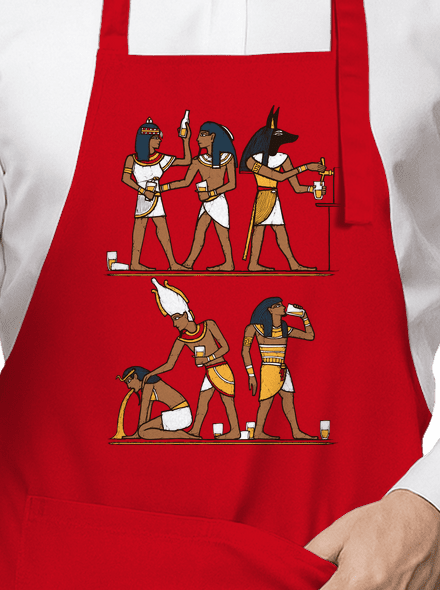 Egyiptomi parti kötény Red
