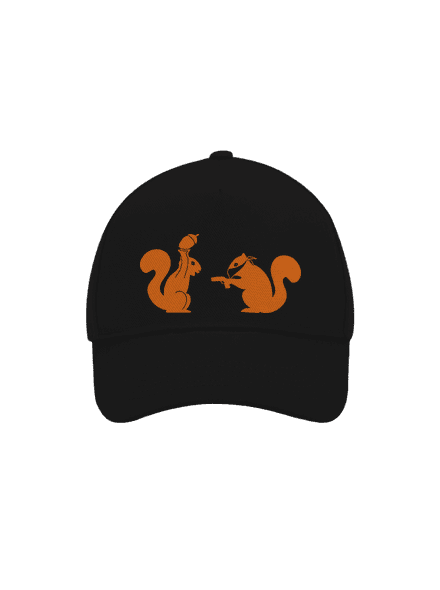 Mókusok baseballsapka Black