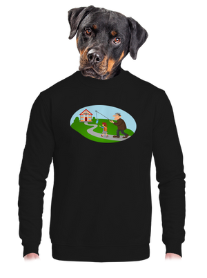 Vissza az iskolába unisex crewneck Black