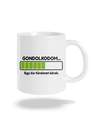 Gondolkodom hagyományos bögre White