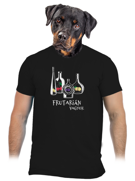 Frutarián férfi póló Black