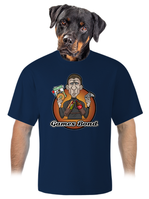 Games Bond unisex túlméretezett póló Midnight Blue